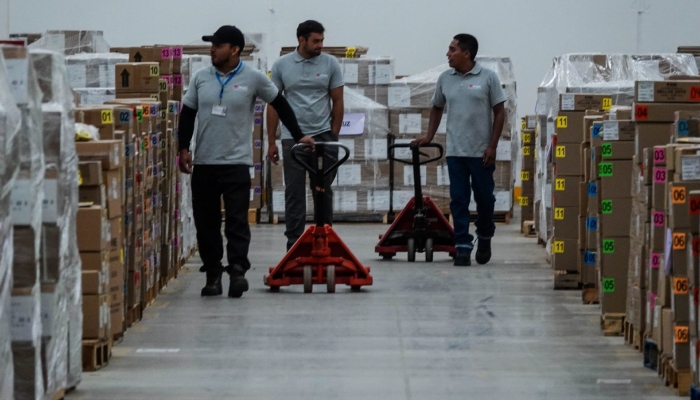 Imagen de la bodega donde se resguardan las 317 millones de boletas por las que las y los mexicanos podrán ejercer su derecho al voto.