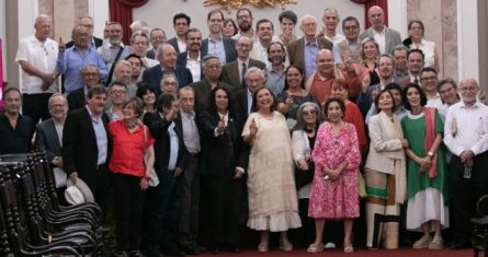 Xóchitl Gálvez con la comunidad cultural.