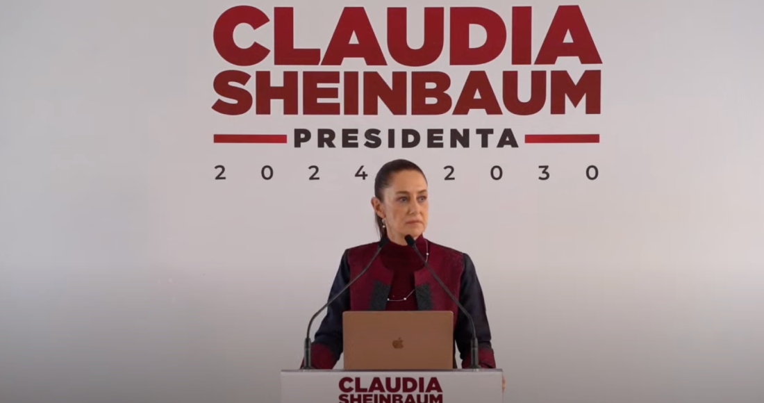 Claudia Sheinbaum Pardo, virtual Presidenta electa, en conferencia de prensa.