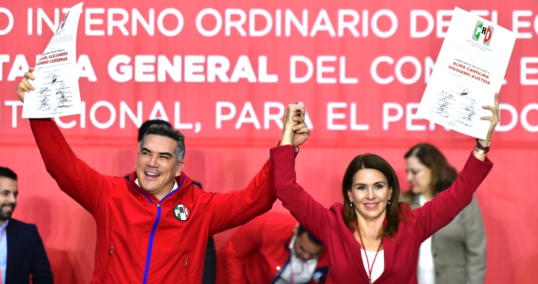 Con los votos de 440 consejeros y consejeras, Alejandro Moreno Cárdenas, “Alito”, y Carolina Viggiano Austria concretaron este domingo su reelección como dirigente del Partido Revolucionario Institucional (PRI) y Secretaria General hasta 2028.