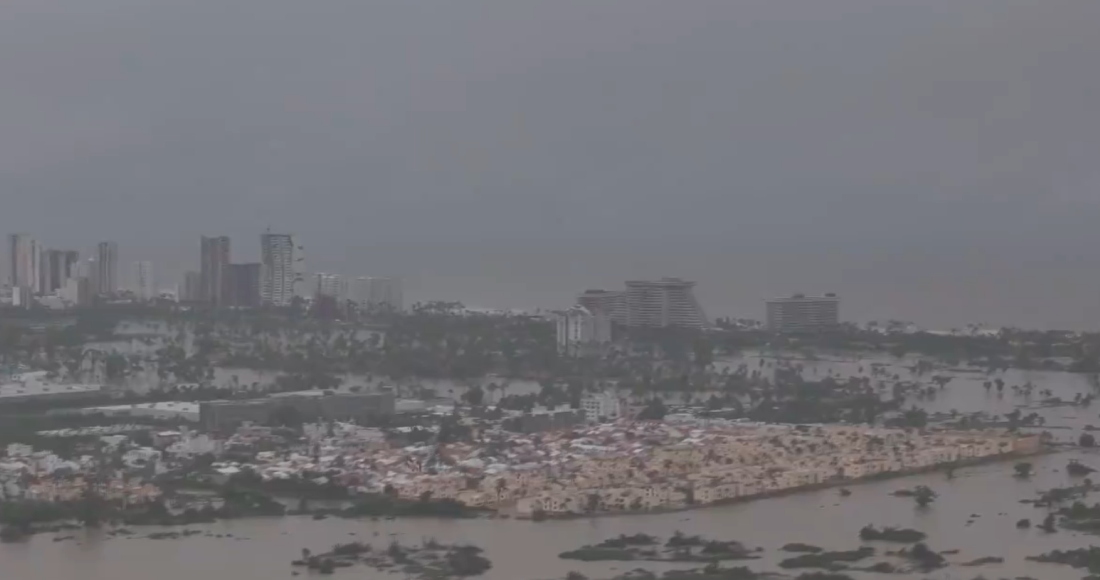 Acapulco tras el paso del huracán "John".