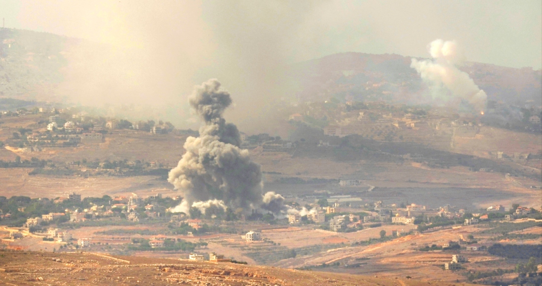 Vista del distrito Nabatiyeh, en el sur de Líbano, después de bombardeos de Israel, el 23 de septiembre de 2024.