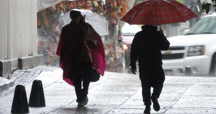 Lluvias en la Ciudad de México.