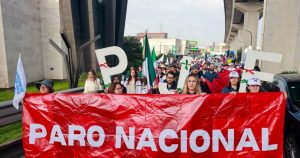 Trabajadores del Poder Judicial Federal con sede en Toluca se unieron a la “Caravana por la Justicia” que arribara a la Ciudad de México en contra de la Reforma Judicial, el 5 de septiembre de 2024.