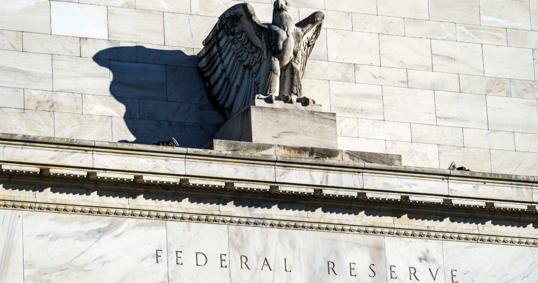 Un detalle del edificio de la Reserva Federal de Estados Unidos en Washington, el 16 de noviembre de 2020.