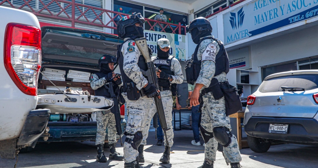 Guardia Nacional en actividades de vigilancia.