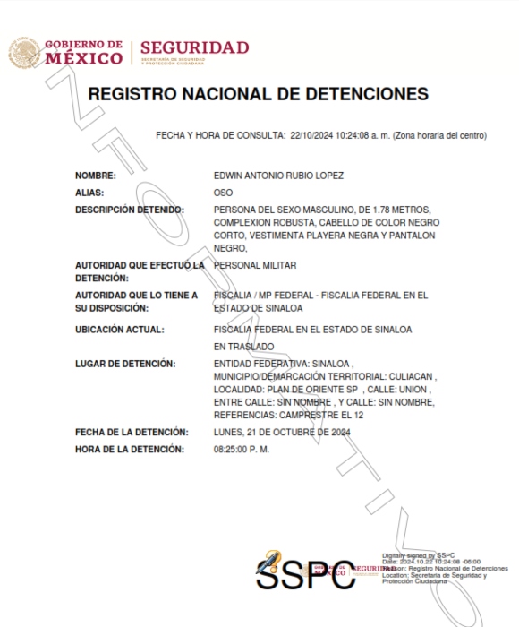 El Max, de 35 años, era buscado por las autoridades de Estados Unidos desde 2019, es señalado de coordinar las operaciones de narcotráfico de Culiacán. 