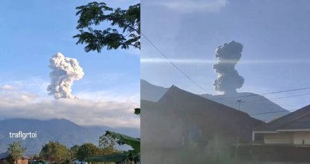 El monte Marapi, en el distrito de Agam de la provincia de Sumatra Occidental, es conocido por sus erupciones repentinas que son difíciles de predecir dado que no son causadas por un movimiento profundo de magma, que provoca los temblores que registran los monitores sísmicos.