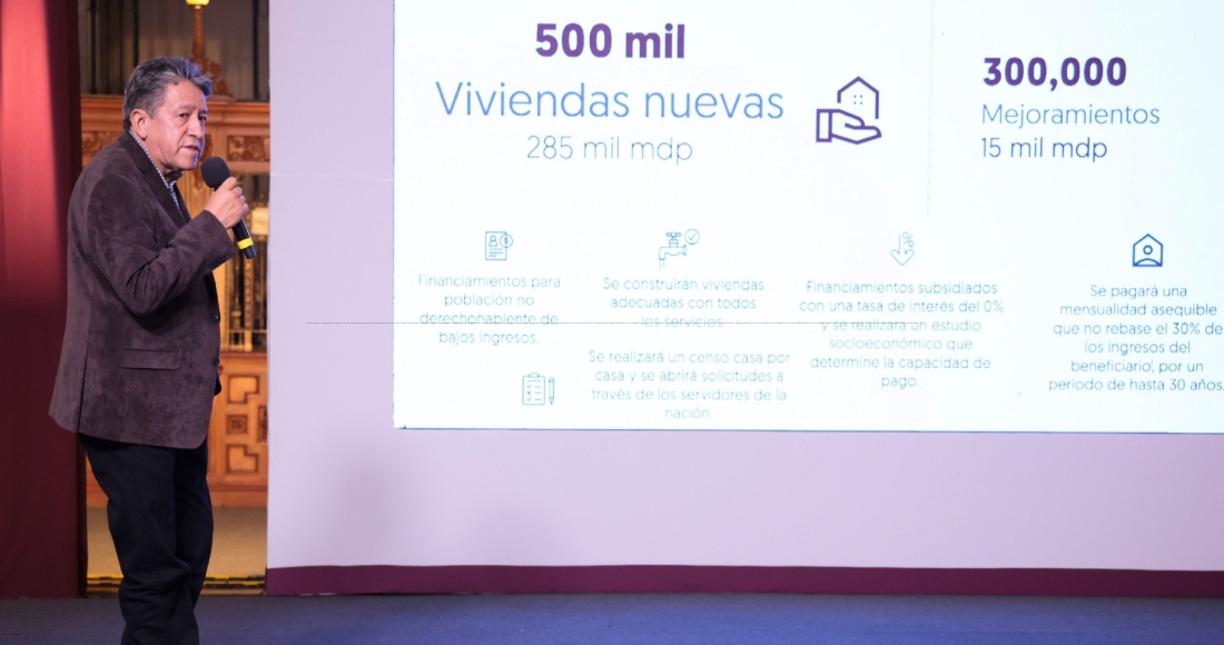 Para 2025 se planean construir 165 mil tiendas nuevas y 100 mejoramientos en zona oriente del Estado de México, además de más 120 mil escrituraciones. 