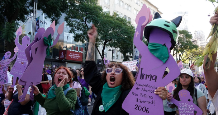 Mujeres en la marcha 25N