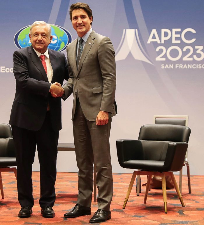 AMLO se reúne con Justin Trudeau