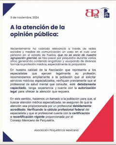 Comunicado de prensa