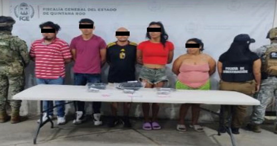 Personas detenidas en Quintana Roo por elementos de las instituciones que conforman el Gabinete de Seguridad