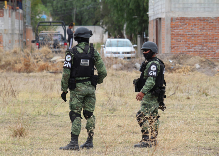 Guardia Nacional resguarda la zona en Guanajuato