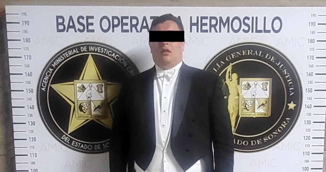 Hombre vestido de smoking arrestado el día de su boda