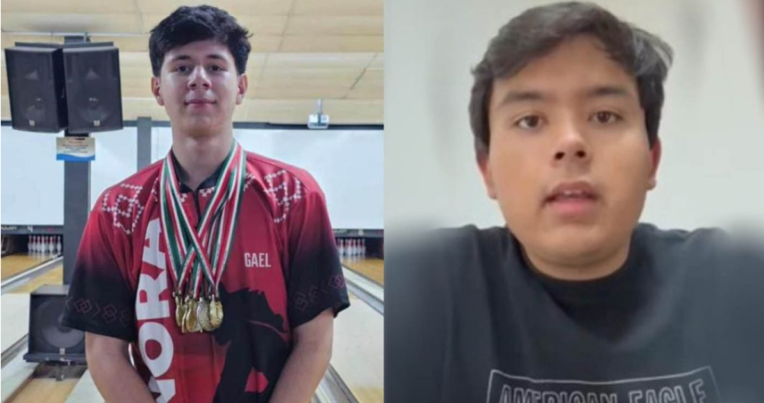 Fotografías deIrving Gael Varela García, un joven atleta de 16 años, y Jonathan Asael Islas Alatorre, también de 16 años, ambos originarios de Hermosillo.