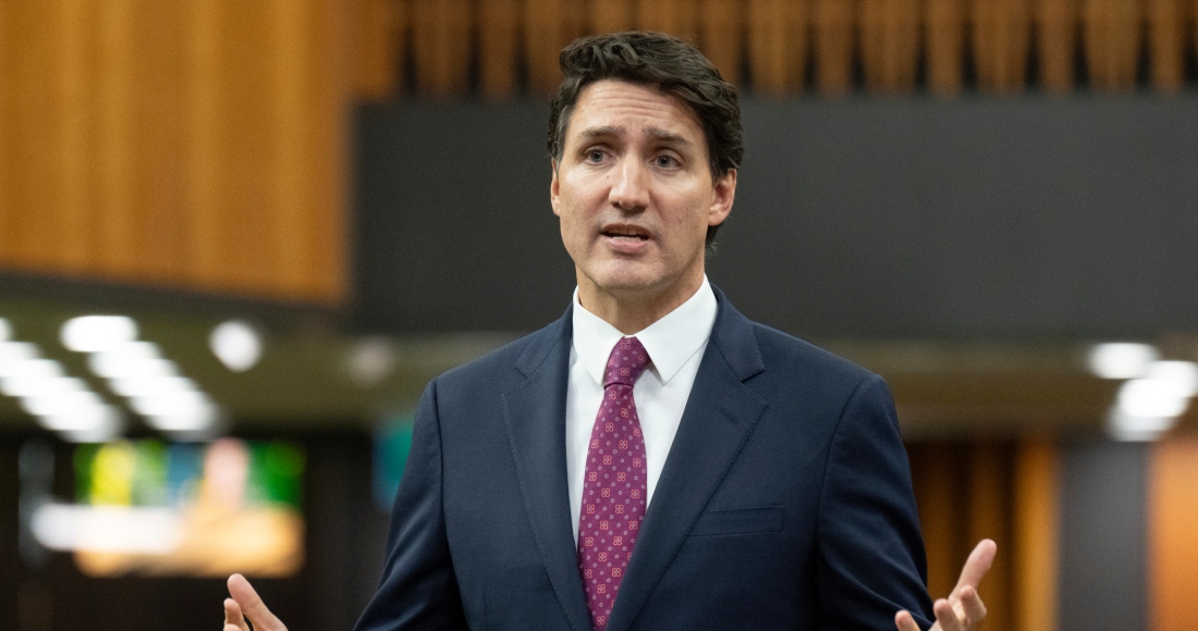 El Primer Ministro de Canadá, Justin Trudeau, durante un evento