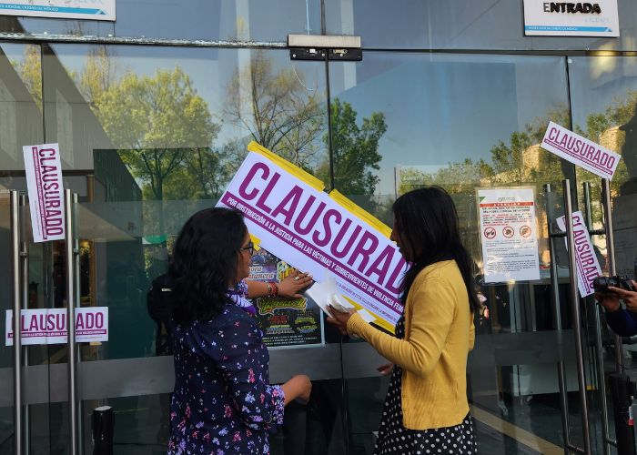 Familias de víctimas de feminicidio protestaron en el Poder Judicial CdMx. 