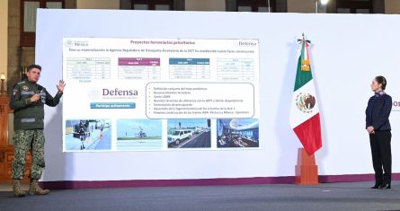 Sheinbaum presentó los proyectos ferroviarios para 2025