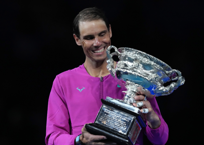 Rafael Nadal campeón del Abierto de Australia.