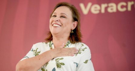 Rocio Nahle, gobernadora Electa de Veracruz, durante la inauguración