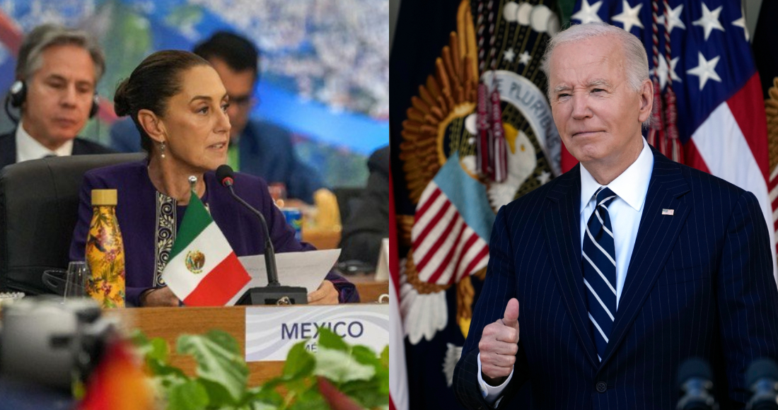 El presidente Biden se reunió hoy con la presidenta Claudia Sheinbaum de México en Río de Janeiro, Brasil, al margen de la Cumbre de Líderes del G20. El presidente Biden expresó sus felicitaciones por su reciente elección y reafirmó el compromiso de Estados Unidos de construir una América del Norte próspera con empleos bien remunerados.