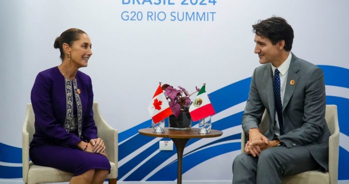 Sheinbaum Trudeau en el G20