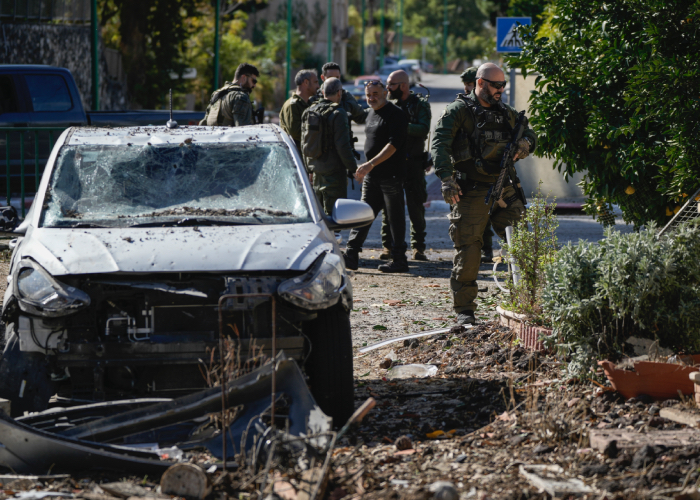 El ejército de Israel supervisa el terreno