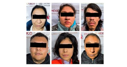 Personas detenidas por la SSC y la FGJ de la CdMx