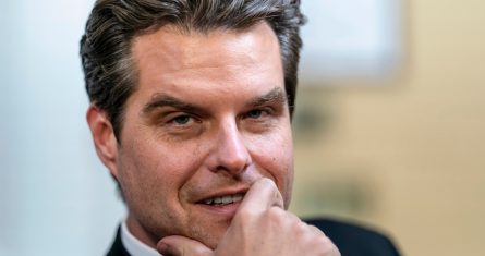 Gaetz renuncia a la elección de Secretario de Justicia