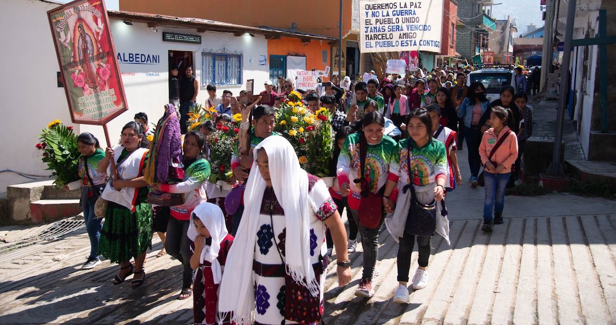 La ciudadanía exige a las autoridades que cese la violencia en Chiapas.