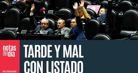 Poder Legislativo publica lista de madrugada y la baja porque era manchón de errores