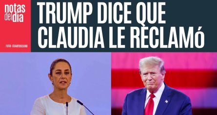 Trump dice que Claudia le reclamó: “¡por qué me haces eso!”. Ella dice que no fue así