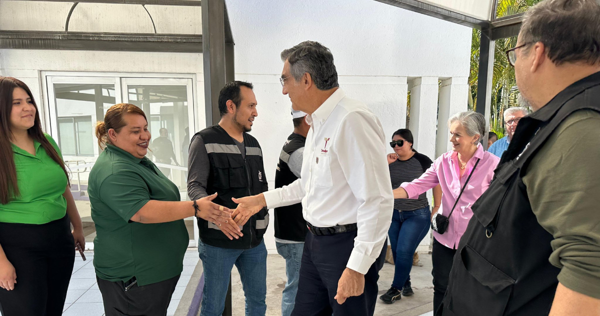 Américo Villarreal supervisa posible albergue en Tamaulipas para migrantes deportados.