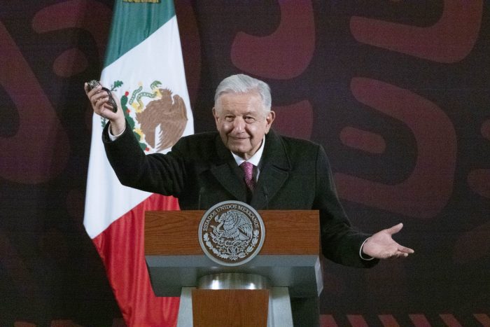 Andrés Manuel López Obrador en conferencia de prensa