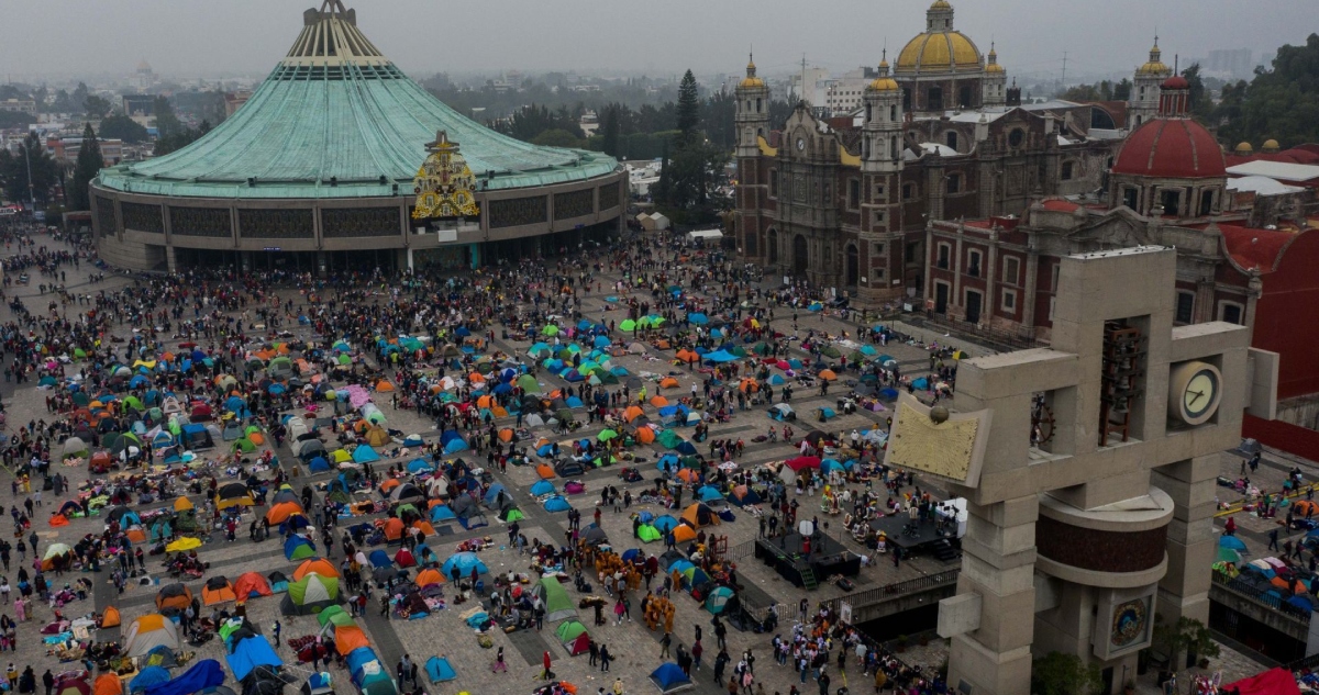 Basílica de Guadalupe el 12 de diciembre