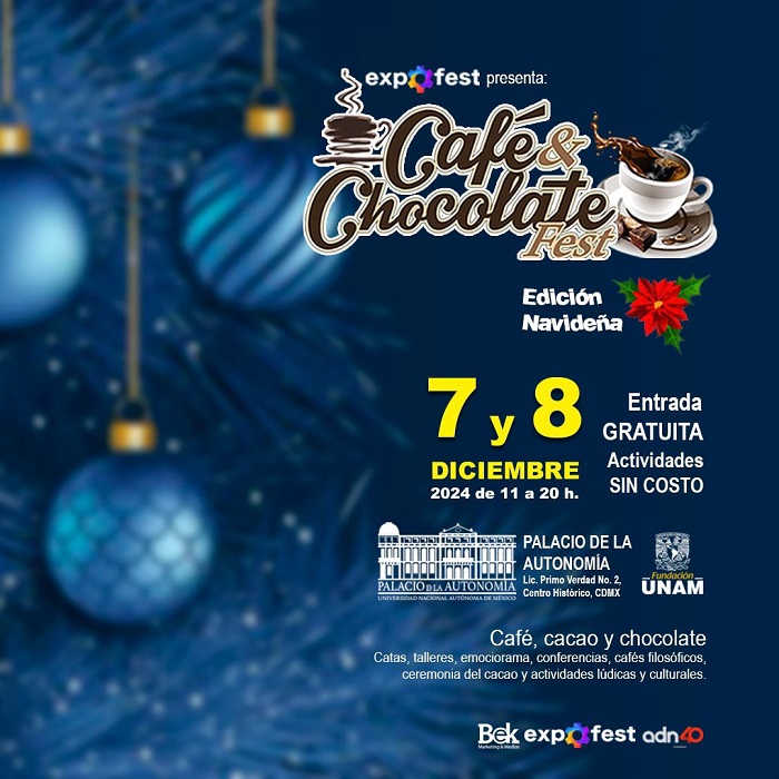 El Café y Chocolate Fest se realizará el 7 y 8 de diciembre.