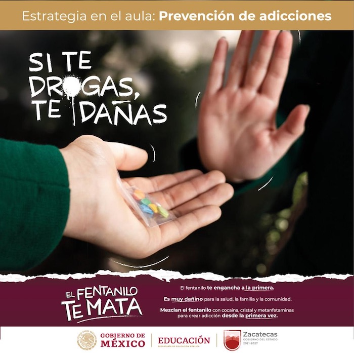 Campaña contra el consumo de fentanilo. 