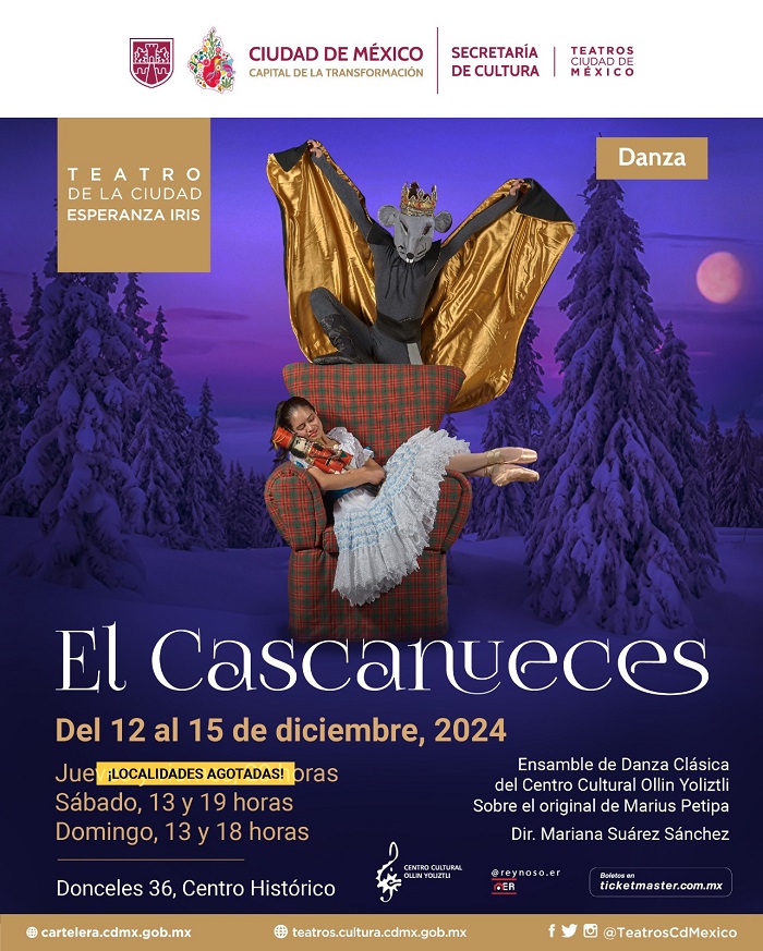 La Escuela de Danza Clásica del Centro Cultural Ollin Yoliztli presentará El Cascanueces.