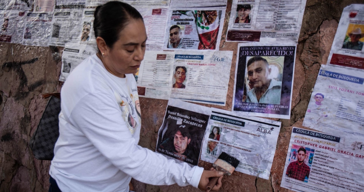 Madres y familiares de la Unión de colectivos en búsqueda de personas desaparecidas en Zacatecas.