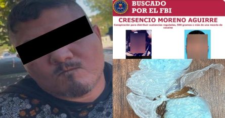 Detención de Crescencio “N”, buscado por el FBI