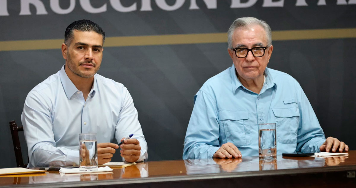 Omar García Harfuch y Rubén Rocha Moya encabezan mesa de trabajo en Sinaloa