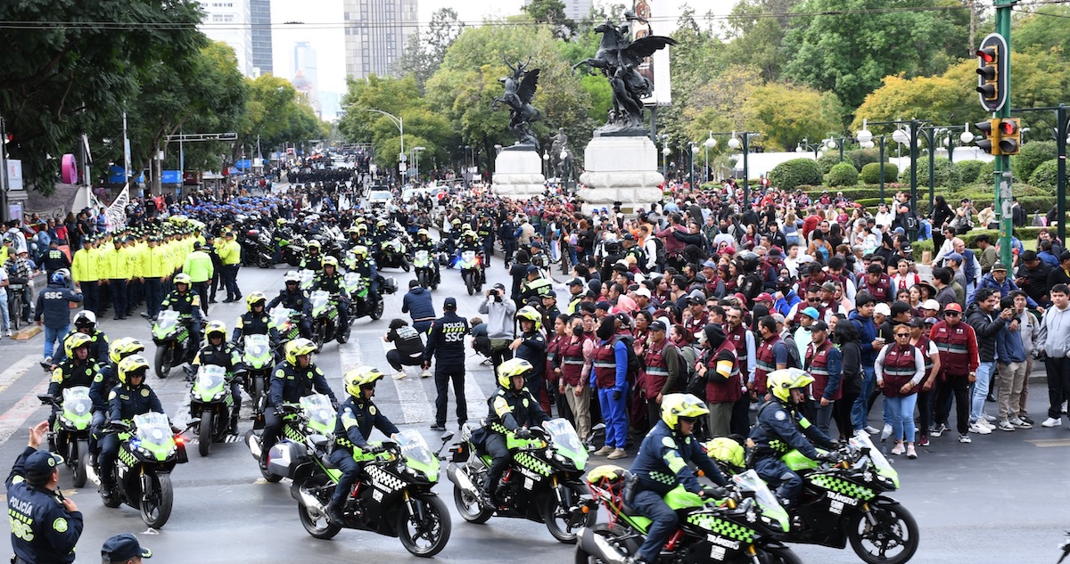 Operativo policiaco en Centro Histórico