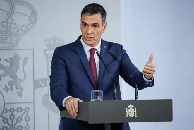 El Presidente de España, Pedro Sánchez. 