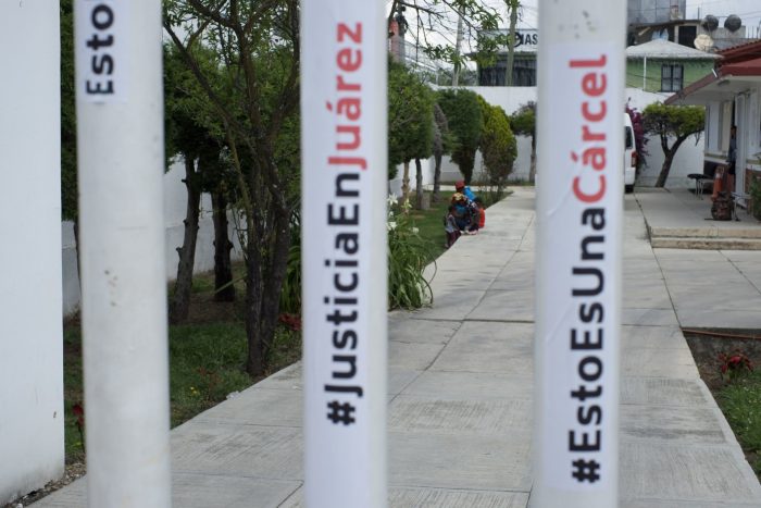 Protesta INM San Cristóbal de las Casas