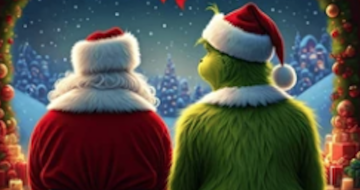 santa claus y el grinch