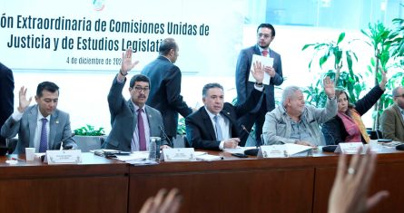 Comisiones del Senado aprueban leyes secundarias de la reforma al Poder Judicial