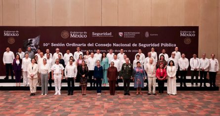 Claudia Sheinbaum asistió a la 50° Sesión Ordinaria del Consejo Nacional de Seguridad Pública