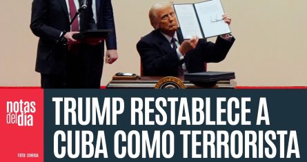 Trump revoca la decisión de Biden de retirar a Cuba de la lista de países terroristas