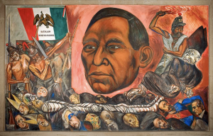 Un cuandro de José Clemente Orozco: "Juárez redivivo", de 1948.